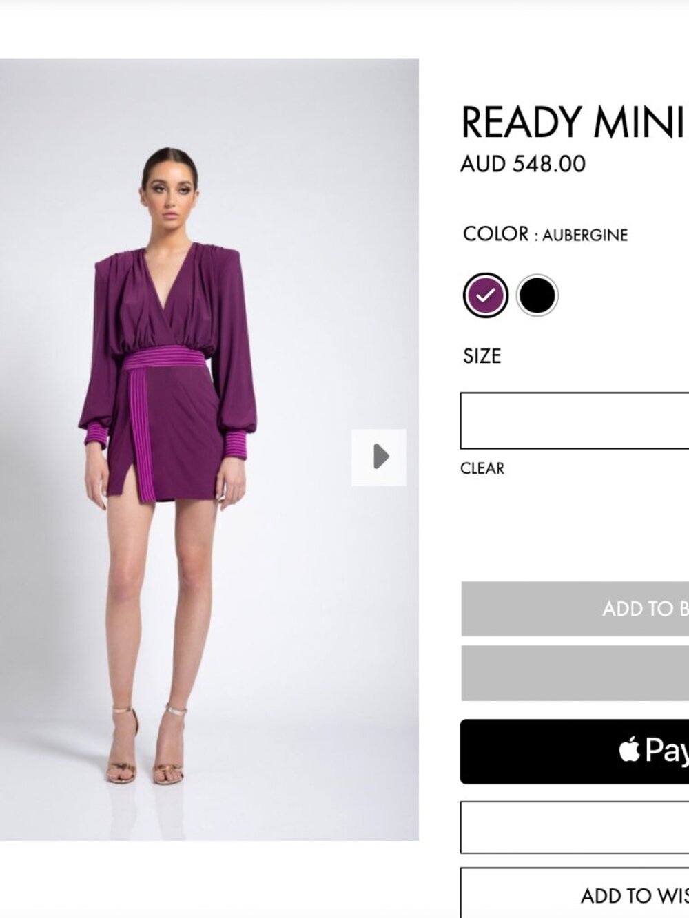 Zhivago READY mini dress